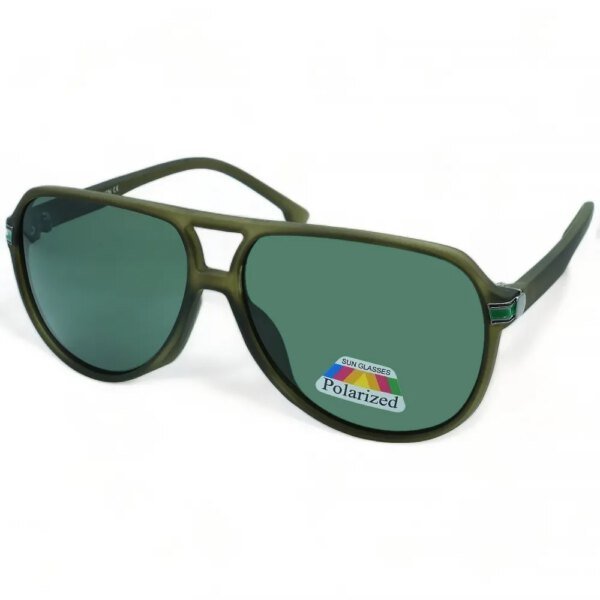 OPTOSQUAD Unisex Γυαλιά Ηλίου Polarized Οβάλ με Λαδί Κοκκάλινο Σκελετό και Πράσινο Φακό PK8256160073
