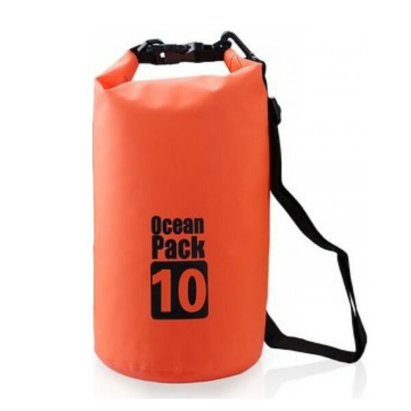 Ocean Pack Στεγανός Σάκος Ώμου με Χωρητικότητα 10 Λίτρων Πορτοκαλί SDS-139-ORANGE