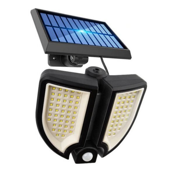 Επιτοίχιο Ηλιακό Φωτιστικό 18W Ψυχρό Λευκό με Αισθητήρα Κίνησης και Τηλεχειριστήριο IP65 YT-90