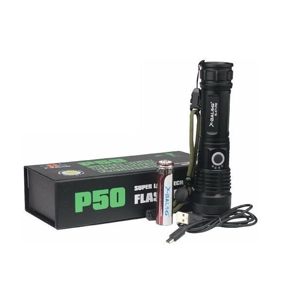 X-Balog Φακός Επαναφορτιζόμενος Led 1400 Lumens IP4 BL-X71-P50