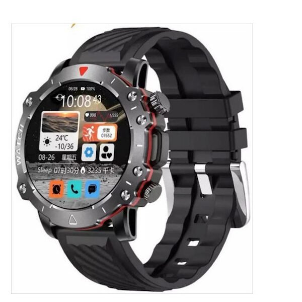 Smartwatch LG78 PRO IP68 Αδιάβροχο Οξυγόνο Αίματος Θερμοκρασία σώματος Σπορ σε Μαύρο Μαύρo Πλαστικό, Σιλικόνη Android, iOS