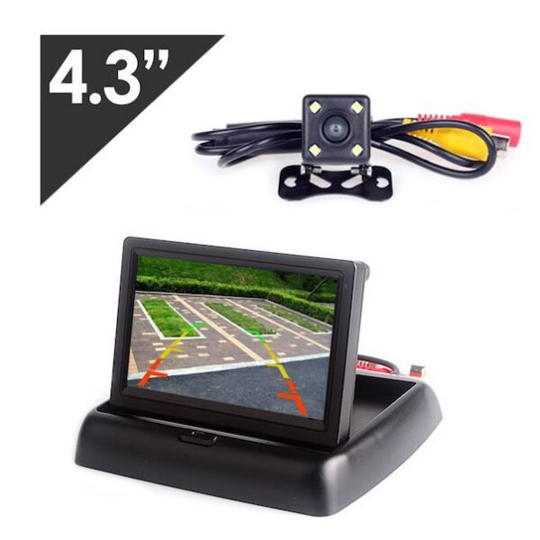 Kirosiwa Αδιάβροχη Κάμερα Οπισθοπορείας Αυτοκινήτου με Οθόνη Universal 85111