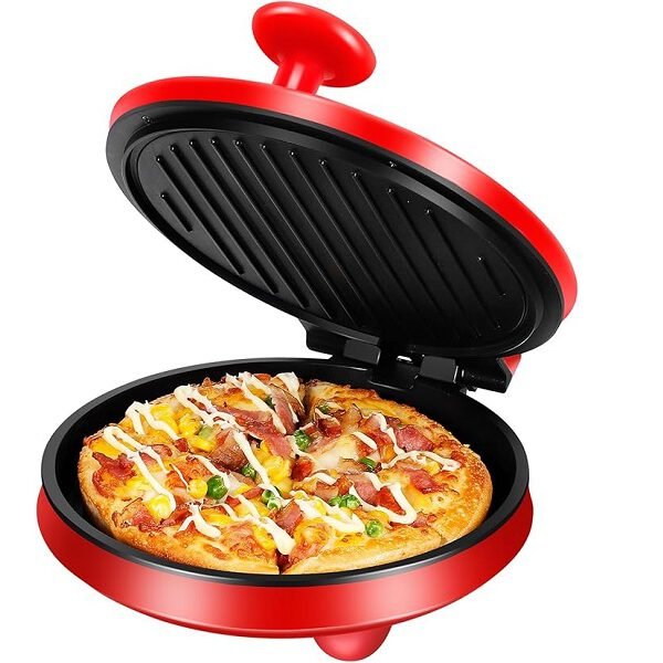 SOKANY,-‎SK-08013 Ηλεκτρική μηχανή πίτσας, Φούρνος πίτσας για το σπίτι, 220 °C, 1000 Watt, , Κόκκινο