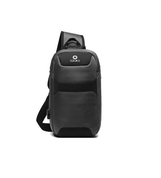 Ozuko 9270 Ανδρική Τσάντα Ώμου/Χιαστί σε Γκρι χρώμα