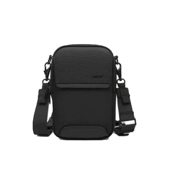 Ozuko 9732 Αδιάβροχη Mini Tσάντα Xιαστί 15x7x23cm σε Μαύρο Χρώμα