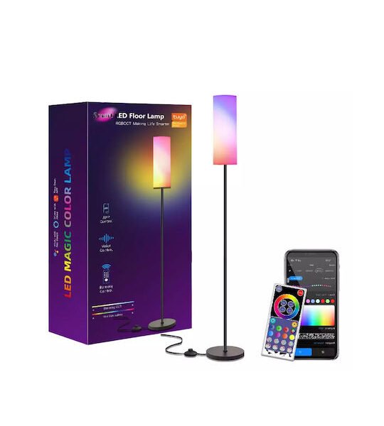 Επιδαπέδιο Φωτιστικό RGB LED 165cm με Τηλεχειριστήριο WIFI Smart Tuya LD-071-000.230.17889