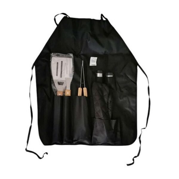 Σετ μπάρμπεκιου από ανοξείδωτο ατσάλι με ποδιά 6τμχ JGX-14