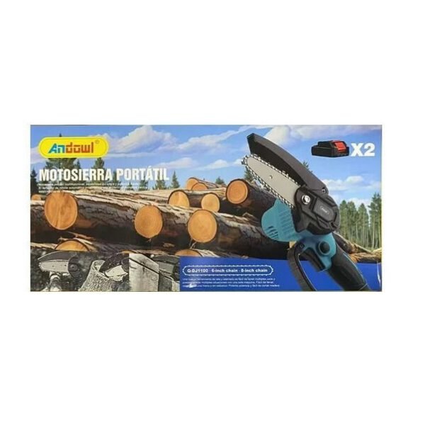 Andowl Φορητό αλυσοπρίονο μπαταρίας Q-DJ1100 - Chainsaw