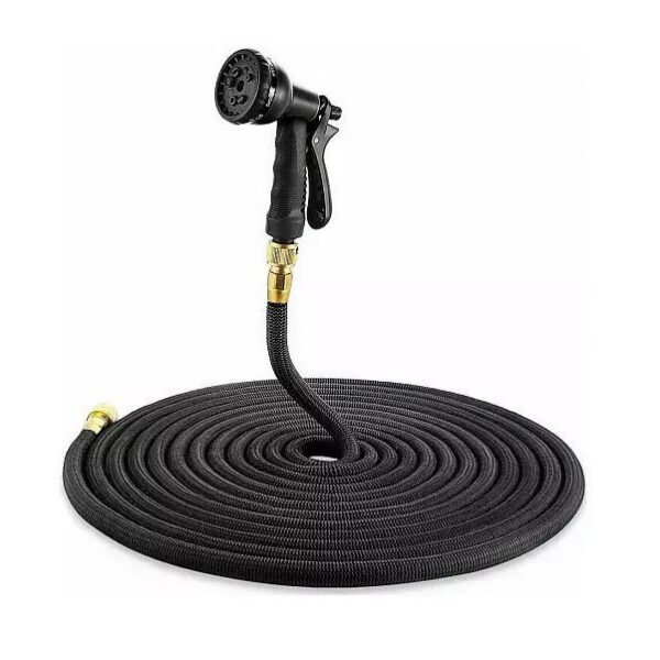 Επεκτεινόμενο Λάστιχο Κήπου & Βεράντας 50m Magic Garden Hose Μαύρο-SE-161M