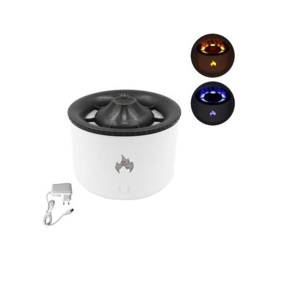 Υγραντήρας - Diffuser Αρωματοθεραπείας Volcano - Flame με 2 Λειτουργίες Φωτισμού 102974