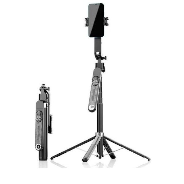Selfie stick με Gimbal και ΑΙ Παρακολούθηση προσώπου με τρίποδο και περιστροφή 360° HYH-164
