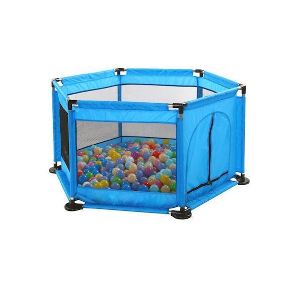 Μπαλοπισίνα Baby Playpen Dry Ball Pool από Ύφασμα HW-B005 Μπλε