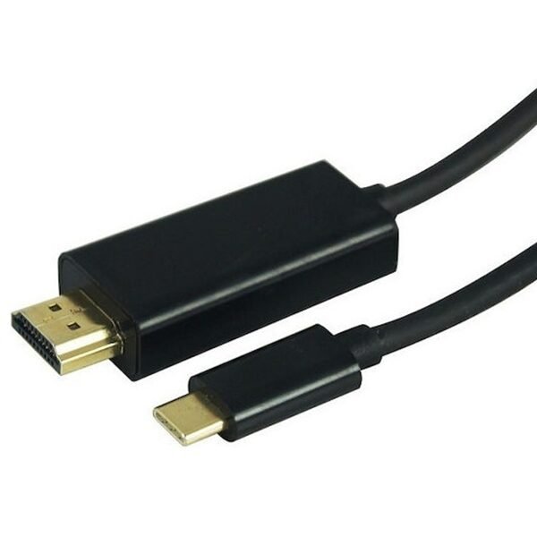 Typec Cable HDMI male - USB-C male 1.5m Μαύρο KLN-089306