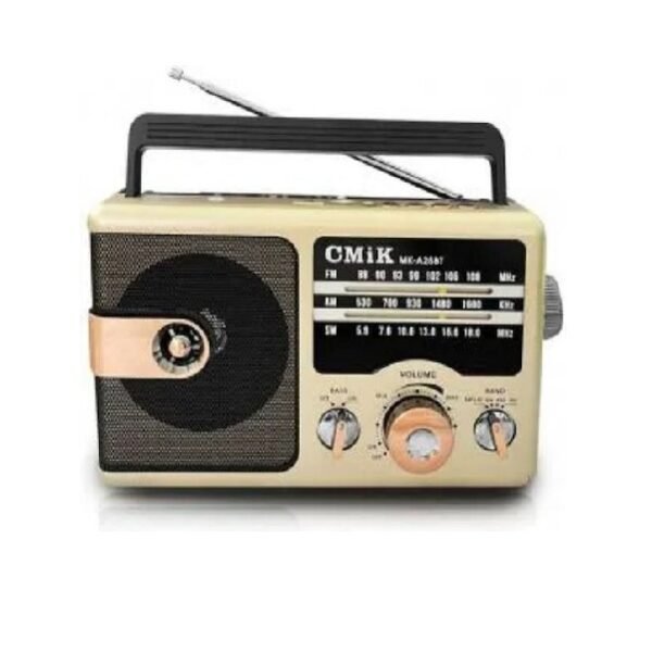 Cmik MK-A25BT Φορητό Ραδιόφωνο Μπαταρίας με Bluetooth Χρυσό