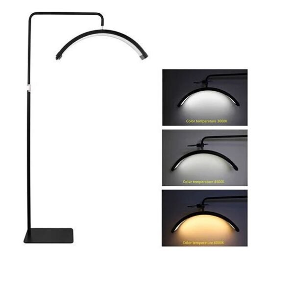 Επιδαπέδια Λάμπα Led Half Moon με Remote Control HD-M6X Μαύρο