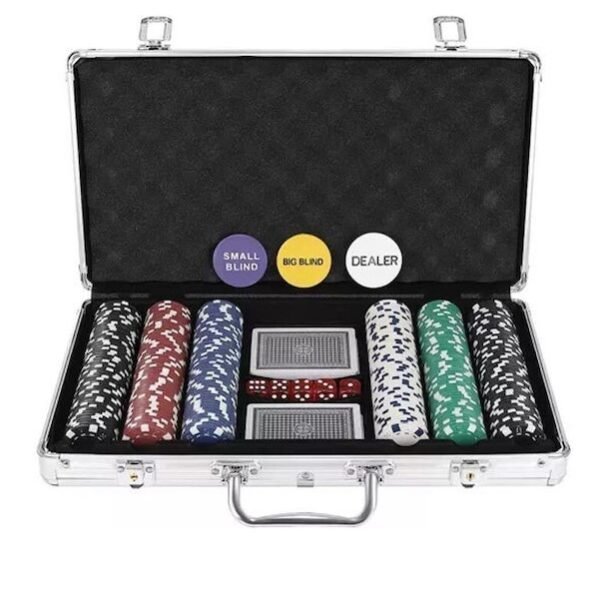 σδφγηξκ Σετ 300 Μάρκες Poker σε Βαλίτσα με 3 Τράπουλες AT023528