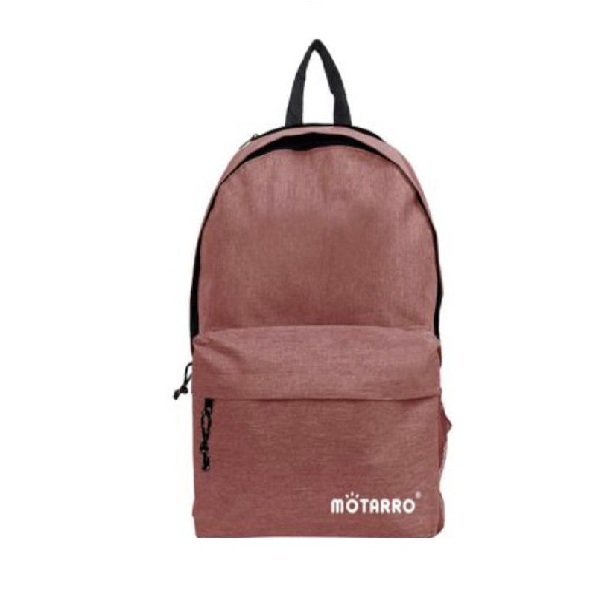 Motarro Υφασμάτινη Σχολική Τσάντα Πλάτης Γυμνασίου - Λυκείου σε Καφέ χρώμα MX026-5