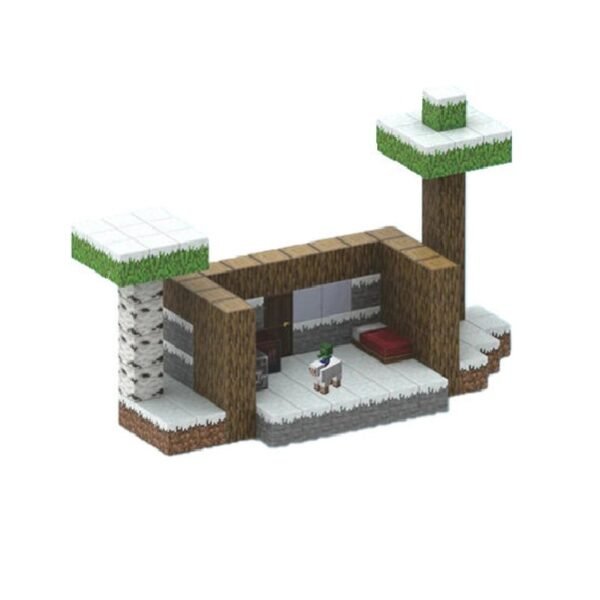 Παιχνίδι Κατασκευής Winter House με Μαγνητικά Τουβλάκια 128τμχ SL128
