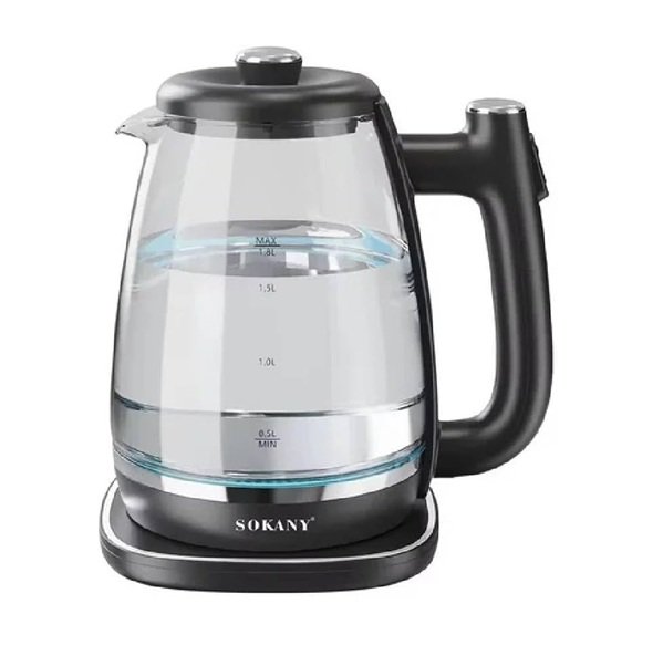 Γυάλινος βραστήρας Sokany 1.8L 1800W SK-09034