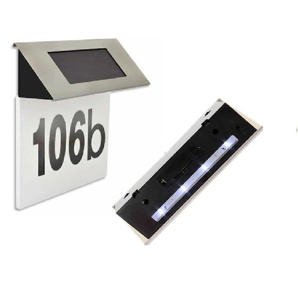 Φωτιστικό τοίχου CreativeHome AG216 ΦΩΤΙΖΟΜΕΝΗ ΠΙΝΑΚΙΔΑ ΜΕ ΑΡΙΘΜΟ ΣΠΙΤΙΟΥ LED καθολικό