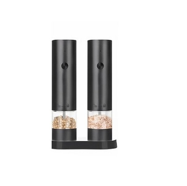 Σετ Ηλεκτρικός Μύλος Αλάτι & Πιπέρι με Βάση SL-0025401-013
