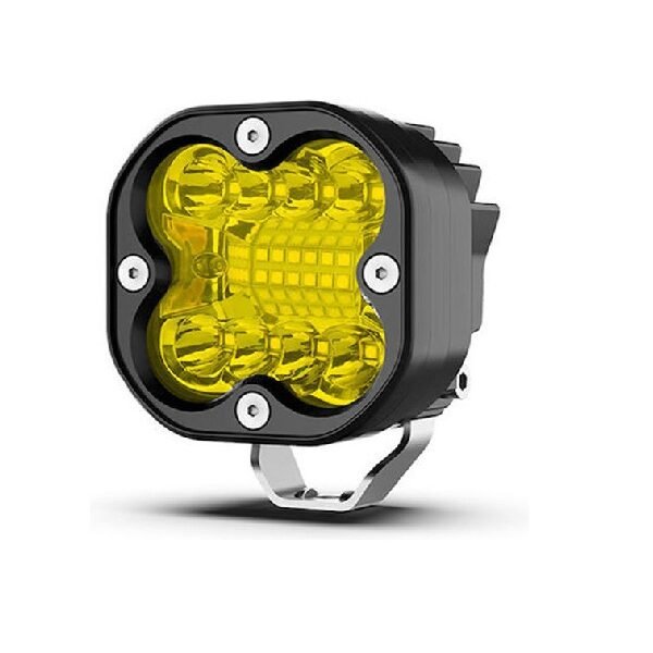 Προβολάκι LED Ομίχλης 66W Κίτρινου Φωτισμού 6000K OEM FD66W - Μαύρο-8762