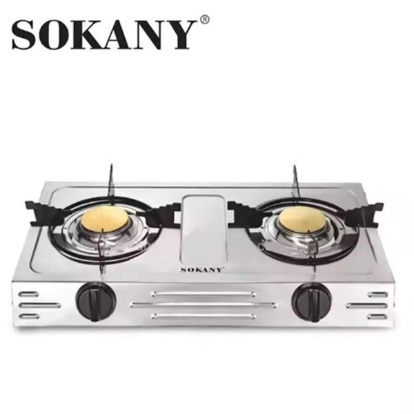 ΤΤΤΤ Sokany SK-07022 Κουζίνα αερίου από ανοξείδωτο χάλυβα 2 καυστήρες