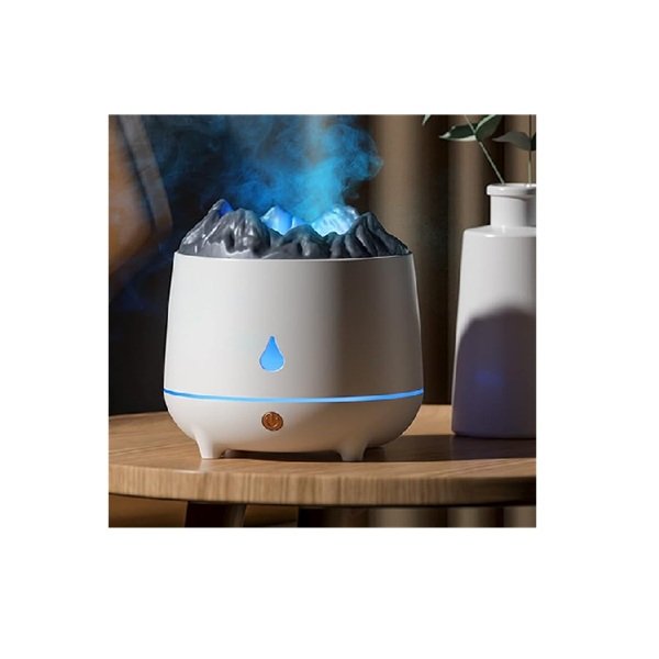 Aρωματοθεραπεία  υγραντήρας υπερήχων ψυχρής ομίχλης 400ml φλόγα Volcano