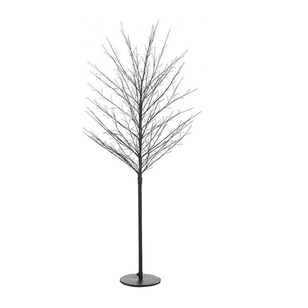 Χριστουγεννιάτικο Δέντρο 150εκ. με Φωτισμό LED Μαύρο-2-70-996-0010