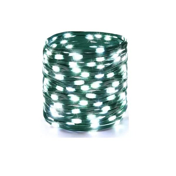 500 Χριστουγεννιάτικα Λαμπάκια LED 53m 220V σε Σειρά με 8 Λειτουργίες σε Ψυχρό Λευκό Φωτισμό 6500K Aigostar