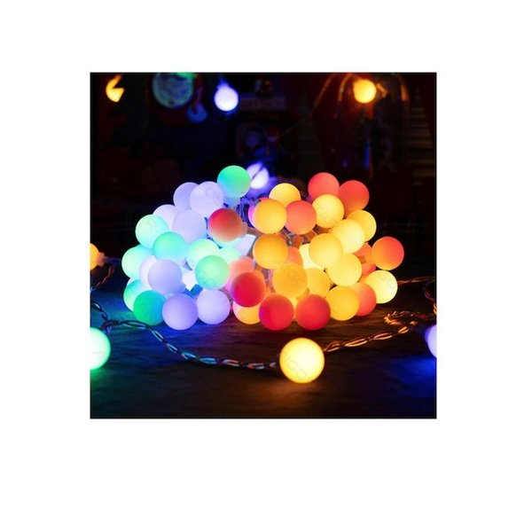 Φωτιστικά χαμηλής τάσης σε σχήμα λευκής μπάλας Φ17mm RGBY 3M+10M-100LED-10CM/LED IP44 εσωτερικού και εξωτερικού χώρου AIGOSTAR SDS-8433325300685