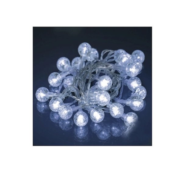 Φωτιστικά χαμηλής τάσης σε σχήμα BUBBLE BALL Φ17mm ψυχρό λευκό 3M+10M-100LED-10CM/LED IP44 εσωτερικού και εξωτερικού χώρου AIGOSTAR SDS-8433325300722