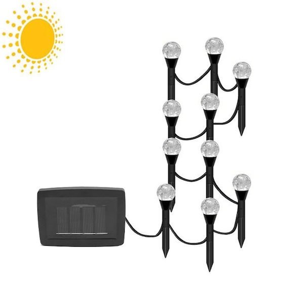 Κρεμαστό Ηλιακό Φωτιστικό Γιρλάντα με Θερμό Λευκό Φως IP44 102948