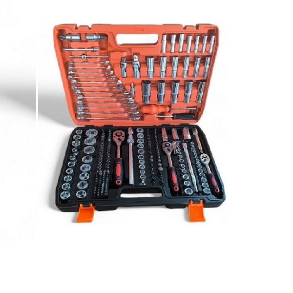 Σετ εργαλείων καστάνιες 216 τεμαχίων και βαλιτσάκι μεταφοράς (1/4″, 3/8″ και 1/2″)15376-40