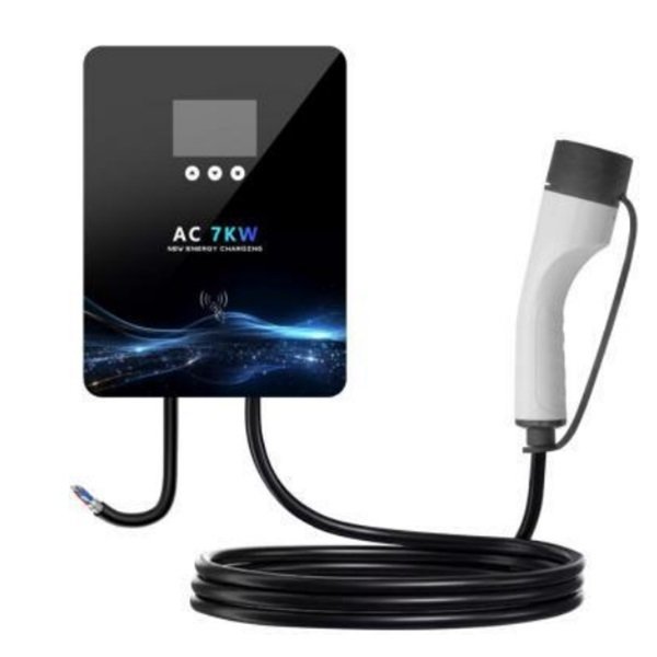 MZ-A003 Επιτοίχιος Μονοφασικός Σταθμός Φόρτισης 7kW με Ενσωματωμένο Καλώδιο Type 2 (KCDF8E93)
