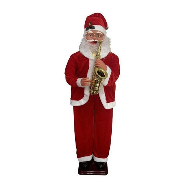 fixedratio_20241114154251_5cb1c7c1 Μουσικός Άγιος Βασίλης που Χορεύει & Παίζει Σαξόφωνο 180cm με Αισθητήρα Κίνησης