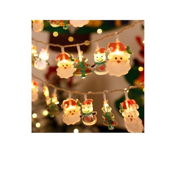 Χριστουγεννιάτικη Γιρλάντα 6m με Φωτάκια Φιγούρες Θερμού Φωτισμού Andowl Q-LED610 63692305