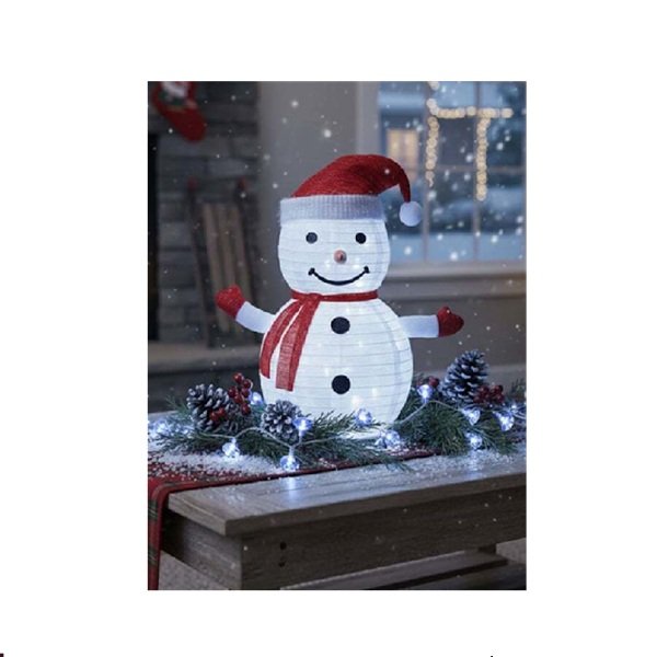fixedratio_20251107163549_6310d6a2 Χριστουγεννιάτικος χιονάνθρωπος πτυσσόμενος 70cm 50 led με μπαταρία 3AA ψυχρό Λευκό AIGOSTAR SDS-8433325501402 SSS