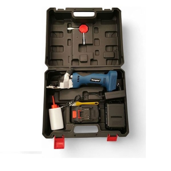 Επαγγελματική Ασύρματη Κουρευτική Μηχανή Ζώα 24v 550w 2800r/min 2 Μπαταρίες Βαλιτσάκι Μεταφοράς 15376-98