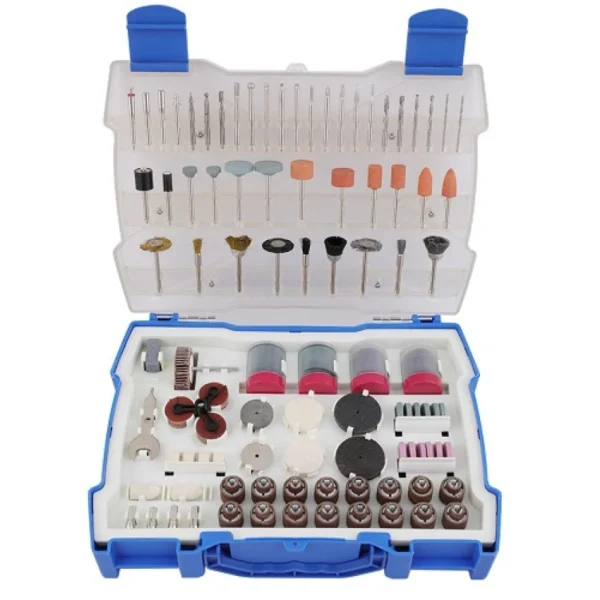 Σετ αξεσουάρ για mini λειαντήρα σε κασετίνα 268τμχ