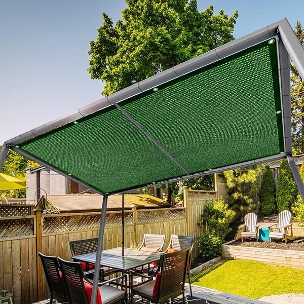 Δίχτυ σκίασης πράσινο 150γρ./μ² 4Χ5 με πλαστικούς κρίκους