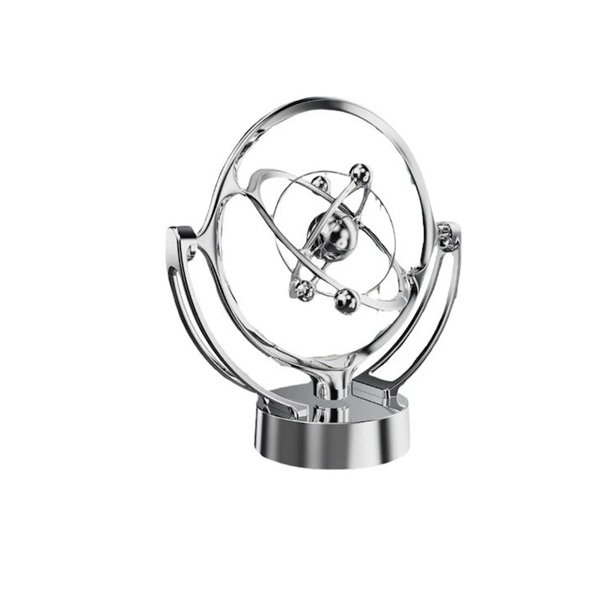 Περιστρεφόμενο Μαγνητικό Διακοσμητικό Κίνησης Μεταλλικό Ασημί – Αέναη Κίνηση 64169863