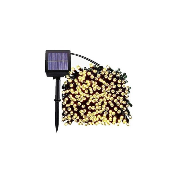 Ηλιακά Χριστουγεννιάτικα 400 Led Λαμπάκια Σειρά 50μ 8 Προγράμματα Bx-052 Θερμό KLN-500337