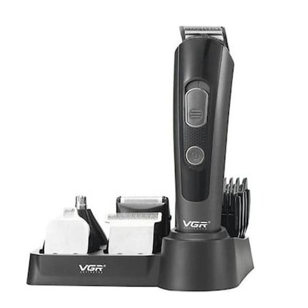 xlarge_20220328162120_vgr_set_koureytikis_michanis_v_175 VGR Σετ Επαναφορτιζόμενης Κουρευτικής Μηχανής Γκρι V-175