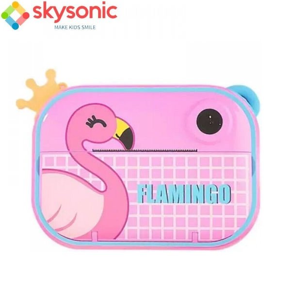 xlarge_20250219121243_skysonic_instant_kids_compact_fotografiki_michani_12mp_me_othoni_2_4_thermikis_ektyposis_flamingo_polychromi Skysonic Instant Kids Compact Φωτογραφική Μηχανή 12MP με Οθόνη 2.4" Θερμικής Εκτύπωσης Flamingo Πολύχρωμη