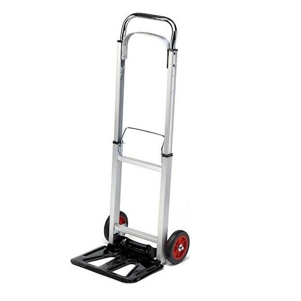 Bormann Lite BWR9001 Καρότσι Μεταφοράς Πτυσσόμενο για Φορτίο Βάρους έως 90kg σε Ασημί Χρώμα ***