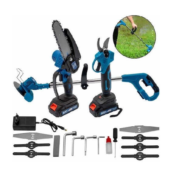 xlarge_20250625161922_ee9718_set_alysopriono_chlookoptiko_psalidi_kladematos_me_2_mpataries Σετ Χορτοκοπτικό με Πτυσσόμενο Κοντάρι, Αλυσοπρίονο και Ψαλίδι Κλαδέματος με 2 Μπαταρίες OEM