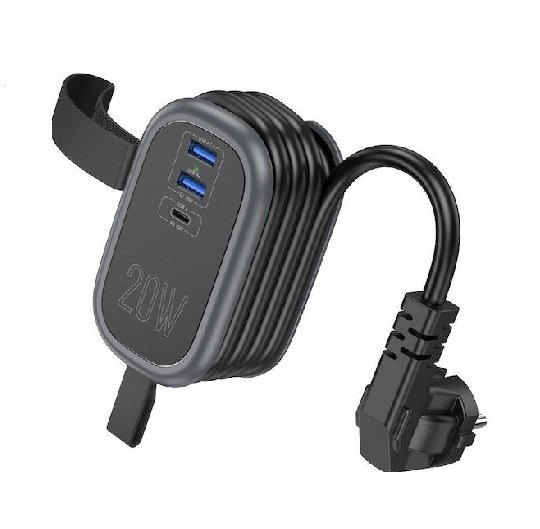 Hoco Power Strip with Surge Protection with USB-A and USB-C 64218637