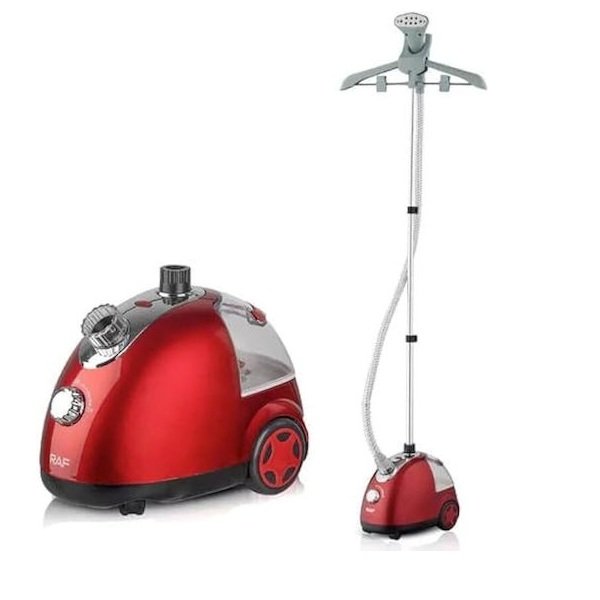 RAF Ατμοκαθαριστής Ρούχων Δαπέδου 1700W με Δοχείο Κόκκινος R.3037