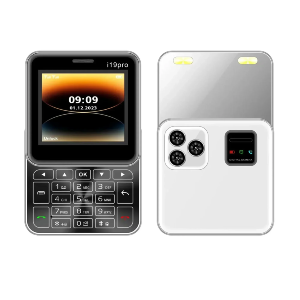 Κινητό τηλέφωνο 2,4″ Dual Sim 2G Κάμερα i19 pro Slider – Λευκό